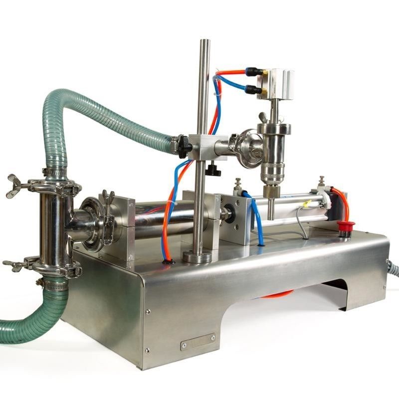 Machine de remplissage à tête unique pneumatique semi-automatique Machine de remplissage à liquide horizontale