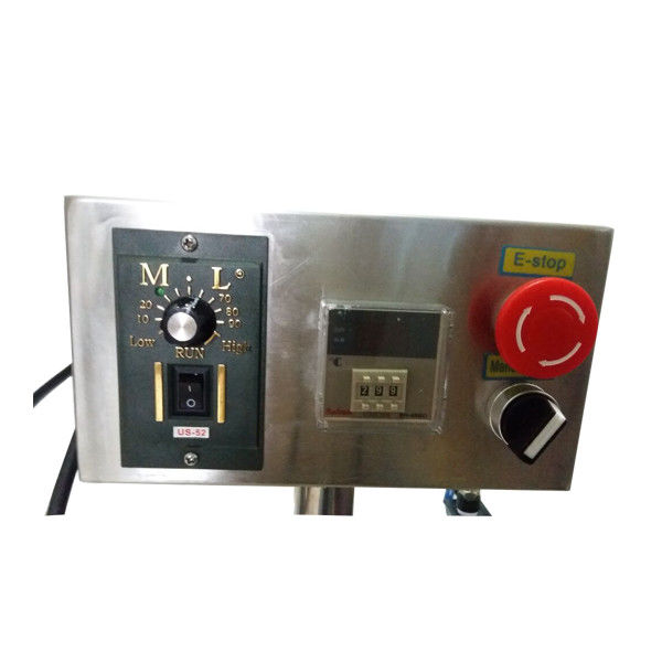 Pneumatique semi-automatique machine de remplissage d'huile de pâte liquide sauce de miel shampooing avec chauffage et mélangeur