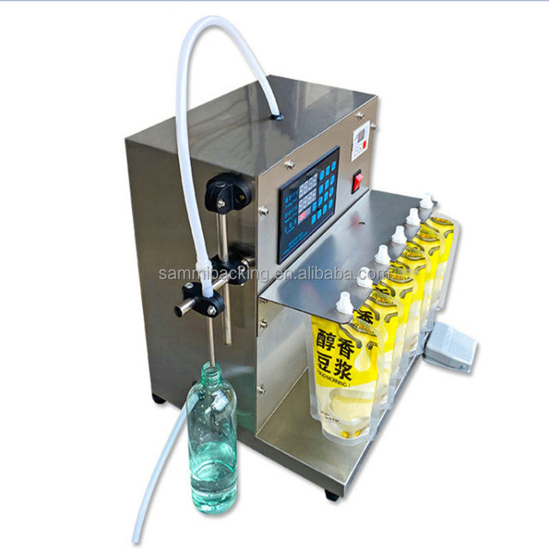 2000 ml Sacoche à bec de remplissage de liquide de la machine d'emballage Table type 2 têtes