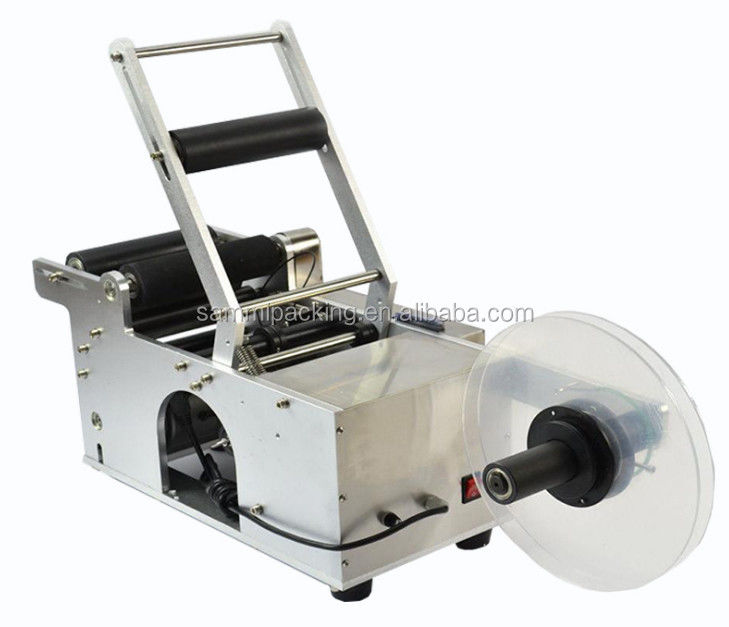 Appareil d'étiquetage semi-automatique à bouteille ronde de type électrique polyvalent