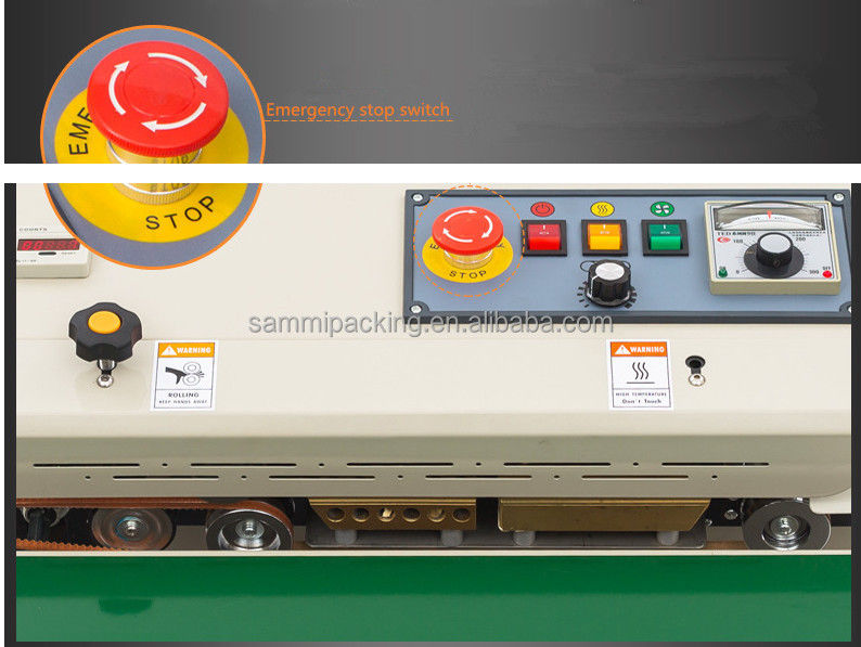 Machine de scellement verticale semi-automatique, machine de scellement à bande continue pour petits sacs alimentaires