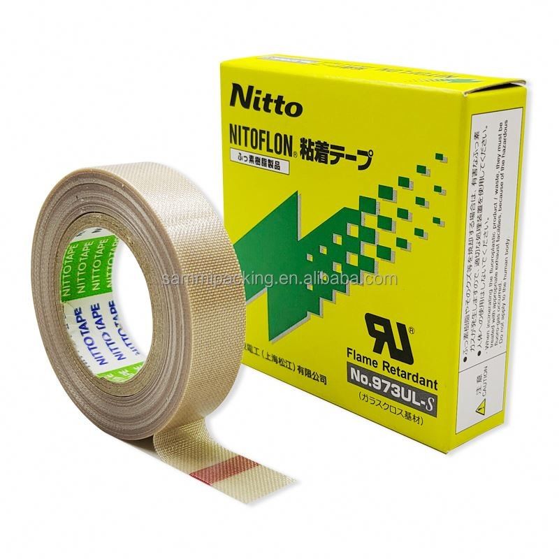 Nitto 973UL Nitto 903 PTFE ruban adhésif en fibre de verre ruban adhésif pour l'étanchéité Nitto ruban adhésif 0,13 mm × 13 mm × 10 m 973UL-S