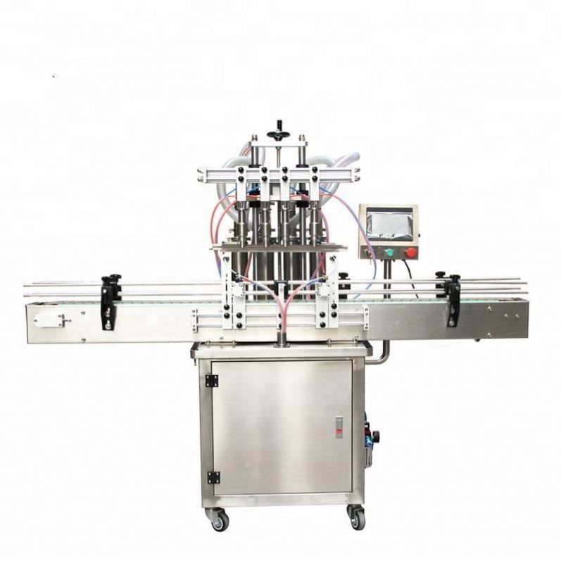 Nouveau design semi-automatique huile / jus / eau / miel liquide boîte en verre en plastique bouteille remplissage emballage machine