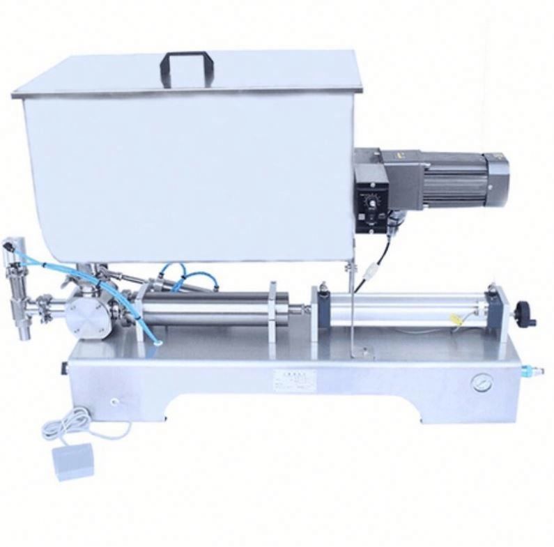 Machine de remplissage de pâte liquide de pâte de haricots à sauce avec mélangeur de type U Hopper