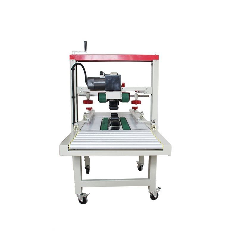 Fxj-6050 bande réglable à grande vitesse en haut en bas électrique stable boîtes de carton automatiques boîtes de carton scellant machine d'étanchéité de carton