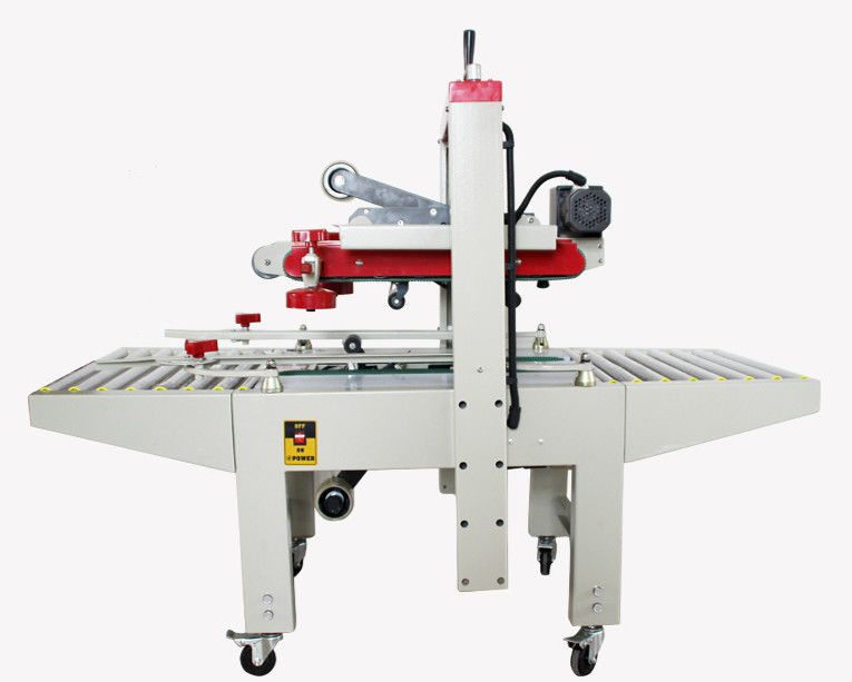 Fxj-6050 bande réglable à grande vitesse en haut en bas électrique stable boîtes de carton automatiques boîtes de carton scellant machine d'étanchéité de carton