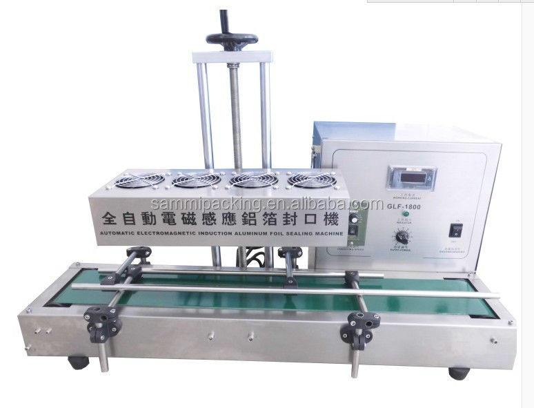 Appareil de scellement électrique à induction de bureau Petite machine d'étanchéité à induction de papier d'aluminium PET PP PE Bouteille en pot en plastique refroidie à l'air