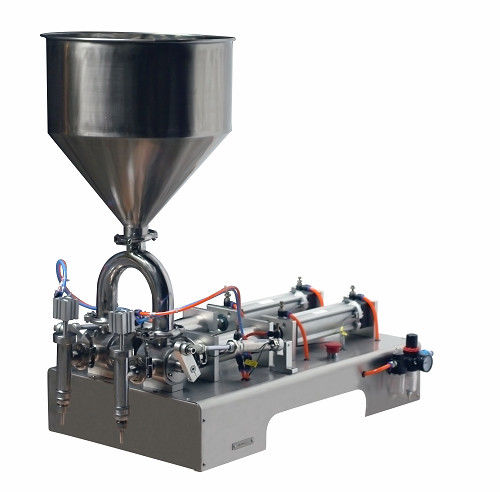 220V double tête machine de remplissage de crème semi-automatique pour la sauce au ketchup de pâte cosmétique