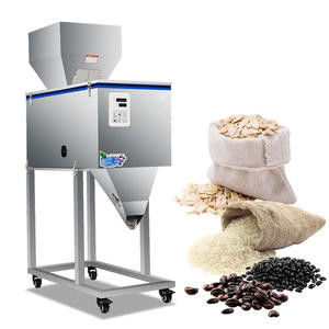 100-2500g machine à emballer semi-automatique pour la pesée de granulés/poudre/riz/café/épices avec grande trémie