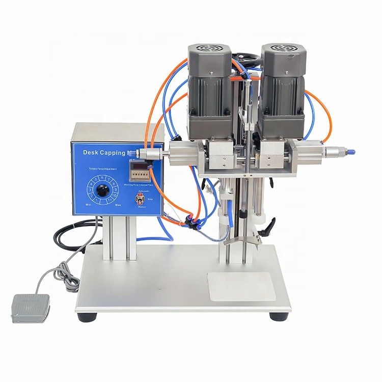 Tableau de travail semi-automatique Tourner à l'arrêt pompe à pulvérisation pompe à déclenchement compte-gouttes machine de fermeture à vis en plastique