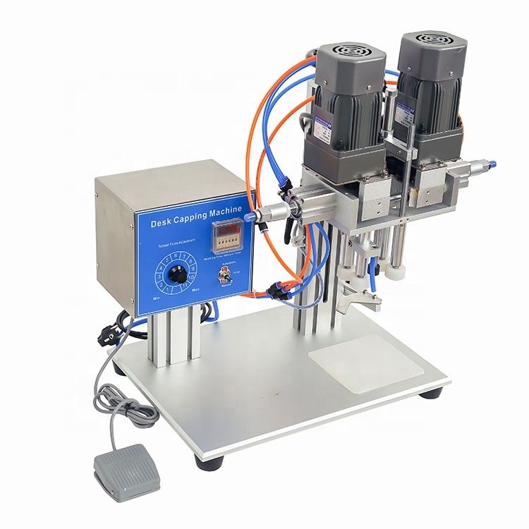 Tableau de travail semi-automatique Tourner à l'arrêt pompe à pulvérisation pompe à déclenchement compte-gouttes machine de fermeture à vis en plastique