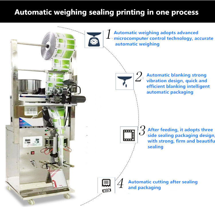Petite machine électrique automatique d'emballage en poudre d'épices pour machine de remplissage et d'étanchéité en poudre sèche