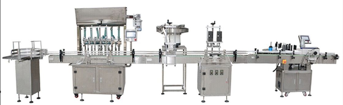 220V ligne de production de liquide automatique de confiture de ketchup de mayonnaise sauce crème bouteille de remplissage de bouchon et de marquage machine