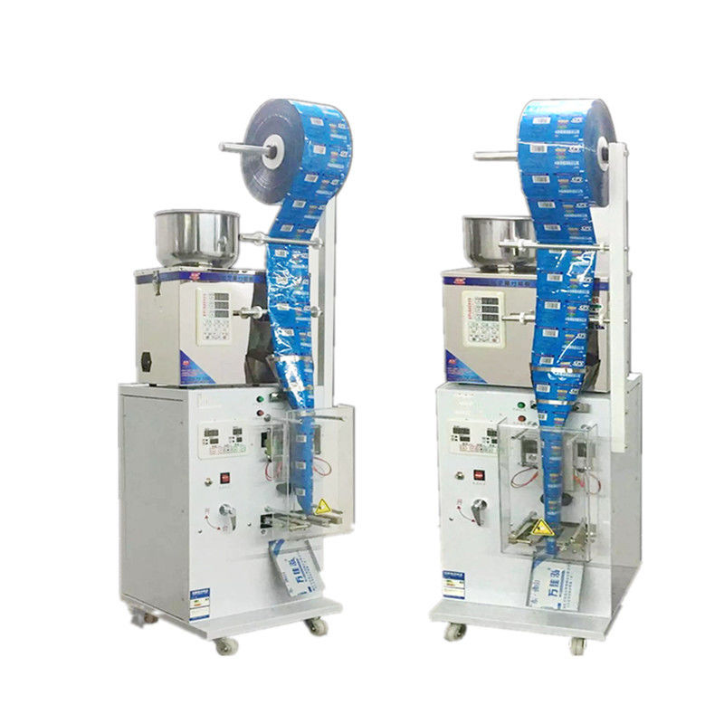 Machine de pesage automatique d'emballages de grains de café et d'aliments Sac en poudre, remplisseuse à trois côtés avec imprimante de date