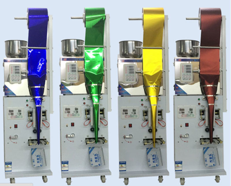 Machine de pesage automatique d'emballages de grains de café et d'aliments Sac en poudre, remplisseuse à trois côtés avec imprimante de date