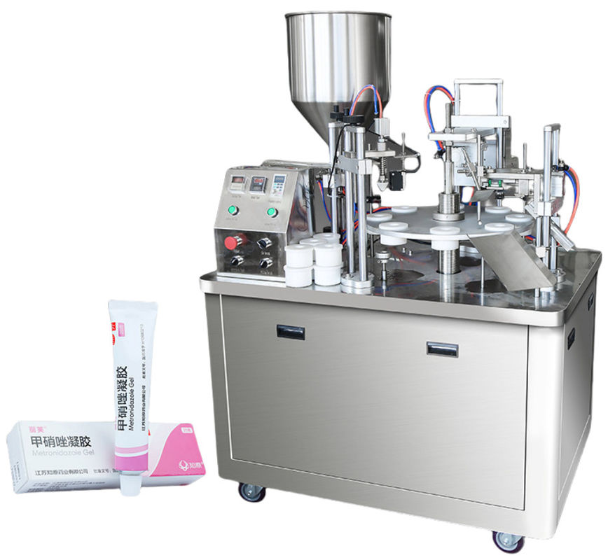 Machine automatique de remplissage et d'étanchéité de tubes en aluminium plastique doux