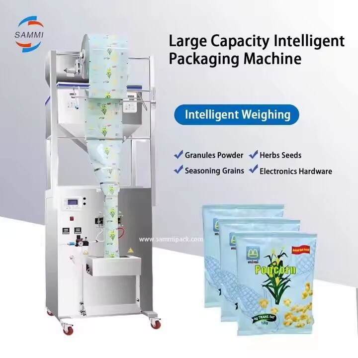 Machine de remplissage semi-automatique à deux têtes de gros poids pour les grains de soja