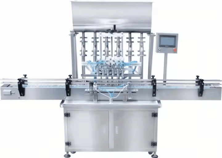 Machine de remplissage de liquide en ligne à 4 buses, remplisseur automatique de bouteilles liquides pour les jus de boissons