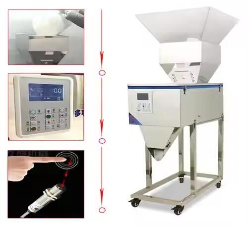 Automatique 100-2500G machine à épices / café / détergent poudre pour sachets sacs cartons sacs pour l'eau thé boisson riz