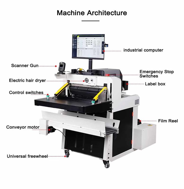 Machine d'emballage de messagerie écologique entièrement automatique multi-fonction, machine à sacs de courrier, moteur PLC