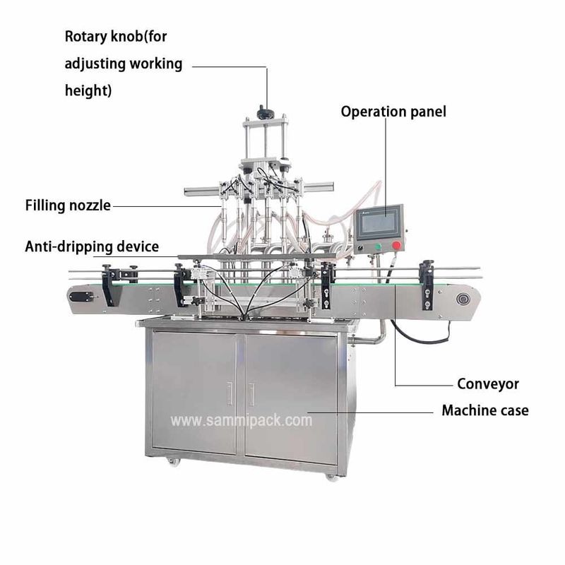 Automatique savon liquide lavage des mains shampooing détergent liquide cosmétique bouteille de remplissage de bouchon d'étiquetage machine de production