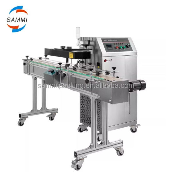 Machine d'étanchéité à induction continue de type sol automatique étancheur à chaleur par induction pour petites bouteilles en plastique
