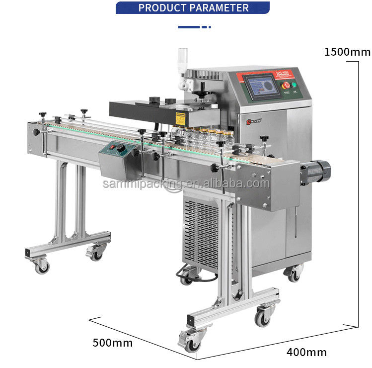 Machine d'étanchéité à induction continue de type sol automatique étancheur à chaleur par induction pour petites bouteilles en plastique