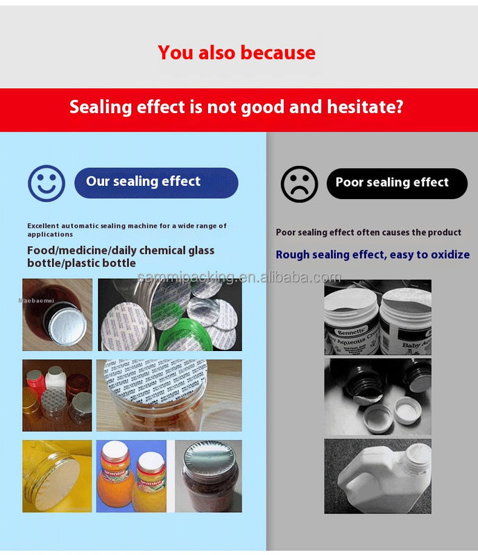 Machine d'étanchéité à induction continue de type sol automatique étancheur à chaleur par induction pour petites bouteilles en plastique