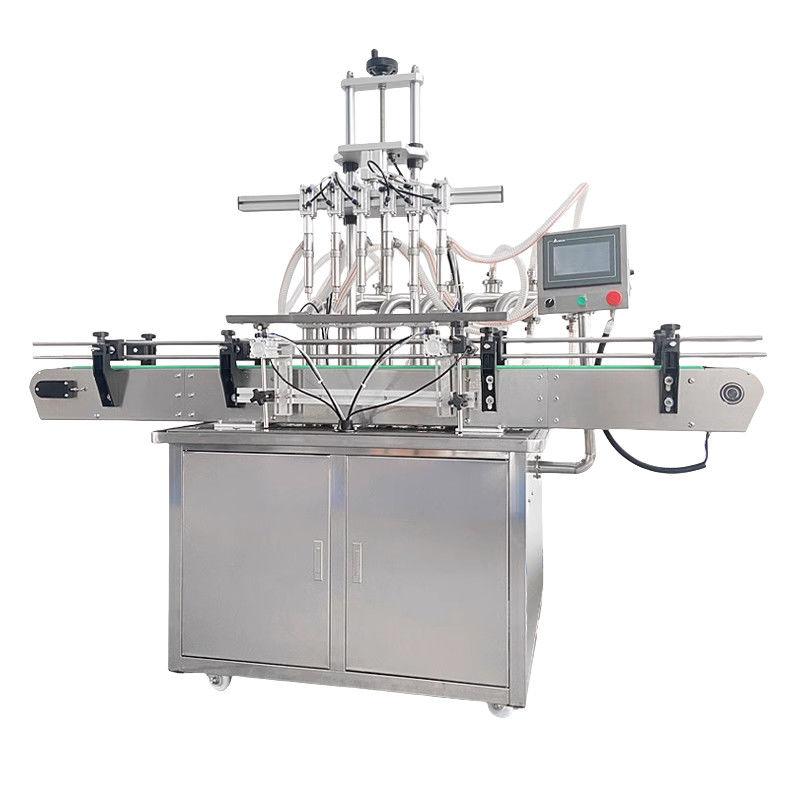 Machine de production automatique Bouteille de remplissage liquide Couvercle de marquage Ligne de remplissage d'huile en acier inoxydable Machine de remplissage d'huile pour lèvres Carton de lait
