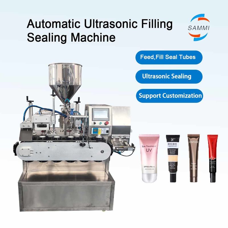Machine automatique de remplissage et d'étanchéité des tubes de crème cosmétique