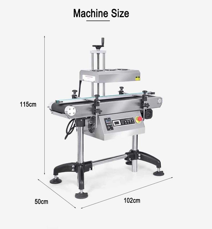 Sélecteur de bouteilles en feuille d'aluminium Machine de scellage thermique par induction électromagnétique pour les canettes de boissons Barils Papeterie Vitrage d'emballage