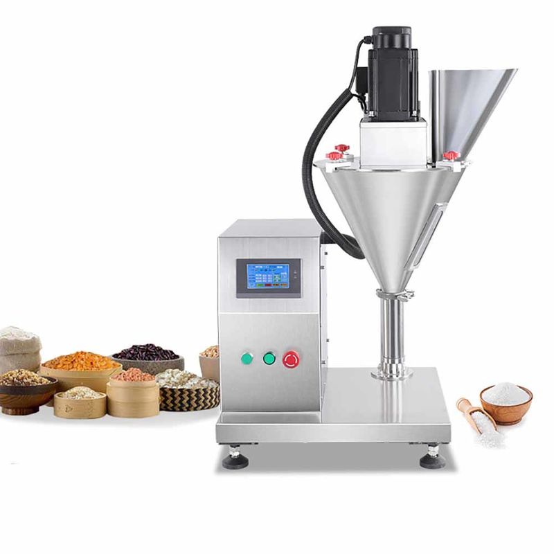 Machine de remplissage de poudre sèche semi-automatique sac de bouteille lait cosmétique poudre chimique pesanteur de dosage auger machine de remplissage de poudre