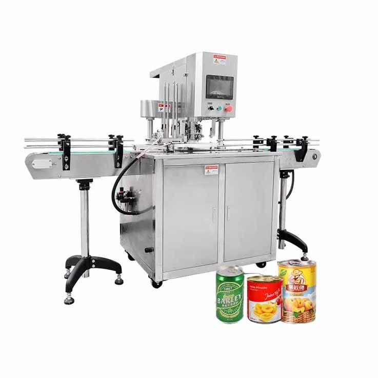Machine automatique de capsulage et de scellage de table pour boîtes de conserve de lait en poudre, peinture, boissons, aliments, sardines et thon