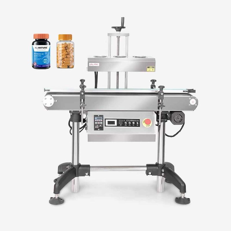 Machine d'étanchéité à induction automatique verticale continue à haut rendement pour les canettes de boissons Barils Fermeture de bouchon de bouteille en aluminium