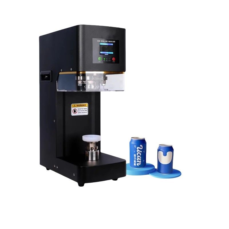 Machine d'étanchéité des canettes de thé à bulles - étancheuse automatique en PET/soda pour les boutiques de thé au lait, les emballages de jus et de café