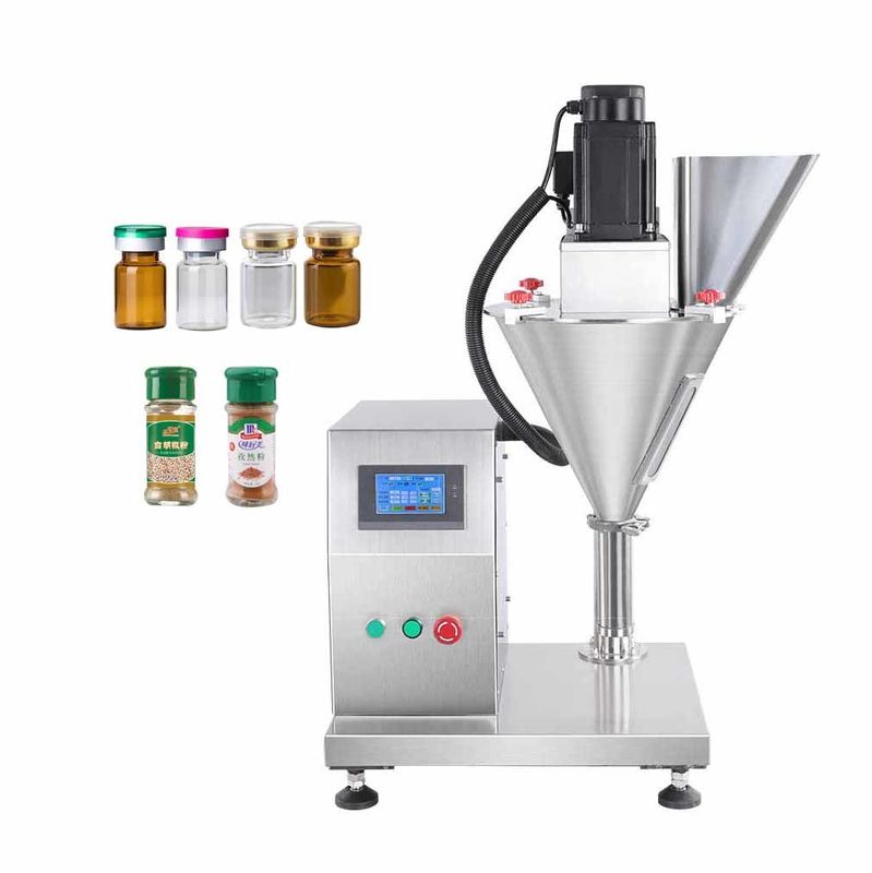 Facile d'utilisation Semi-automatique à tête unique Remplisseur électrique Petit volume Poudre fine Auger Machine de remplissage de haut niveau de sécurité Poids KG 66