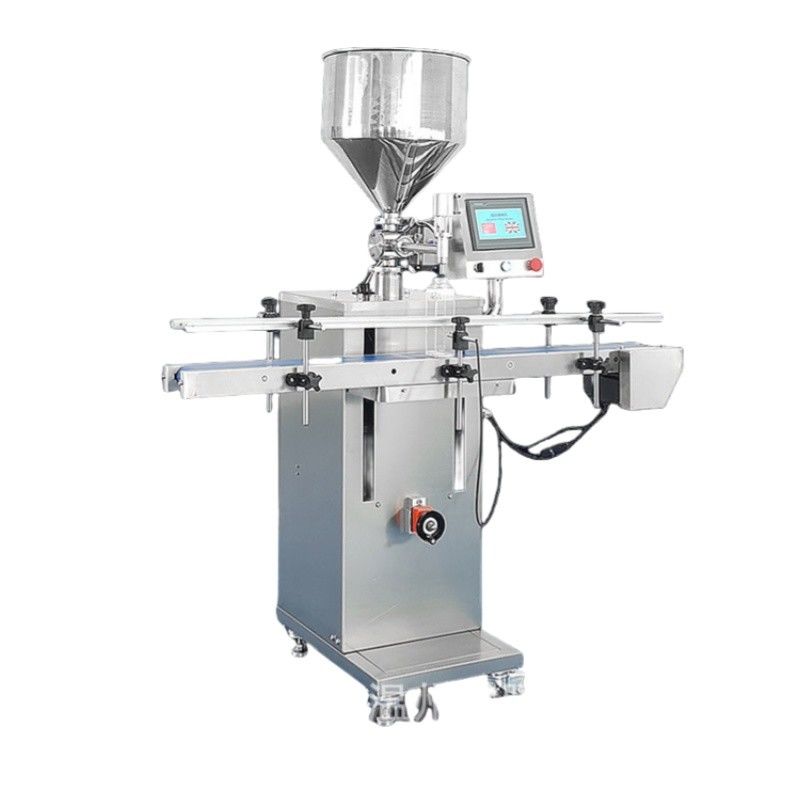 Machine de remplissage de pâte verticale automatique de haute qualité Crème sauce chaude Ketchup machine de remplissage avec convoyeur et écran tactile
