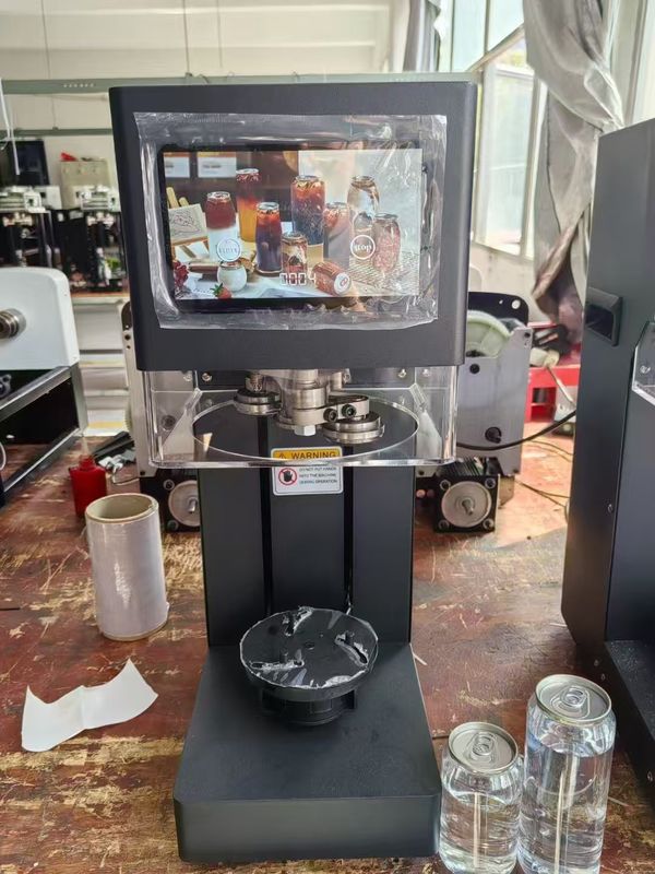 Machine à sertir intelligente à écran tactile pour boîtes de conserve de thon pour animaux de compagnie, machine à sceller les canettes de soda, machine à sertir les canettes en plastique