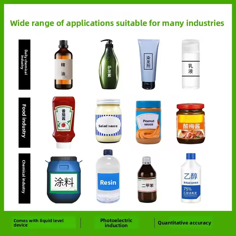 Facile d'utilisation pompe à servo rotor entièrement automatique machine de remplissage de liquide de pâte pour le miel liquide visqueux beurre d'arachide ketchup