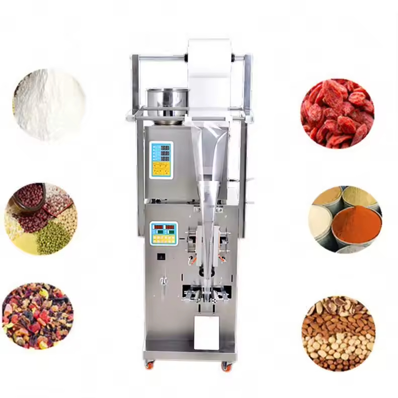 High Efficiency Spiral Back Seal Packing Machine for Granule Powder Herbal Dried Fruit Sunflower Seeds Goji in Plastic Bags