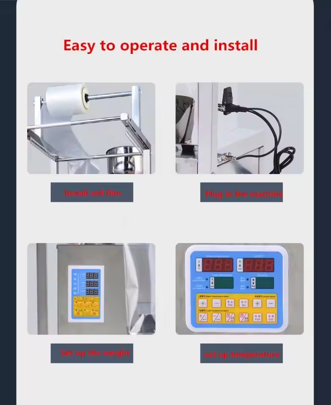 High Efficiency Spiral Back Seal Packing Machine for Granule Powder Herbal Dried Fruit Sunflower Seeds Goji in Plastic Bags