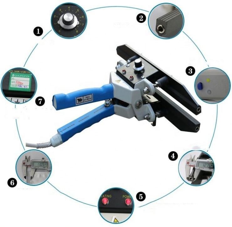 Clampe à main étancheuse à sacs en plastique étancheuse portable étancheuse à sacs en papier d'aluminium FKR-400