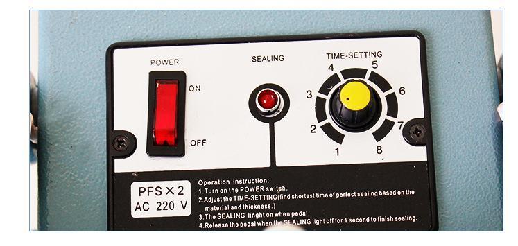 Meilleur vendeur d'usine en gros PFS série 800 mm Food Pedal Impulse Sealer pour sacs en plastique