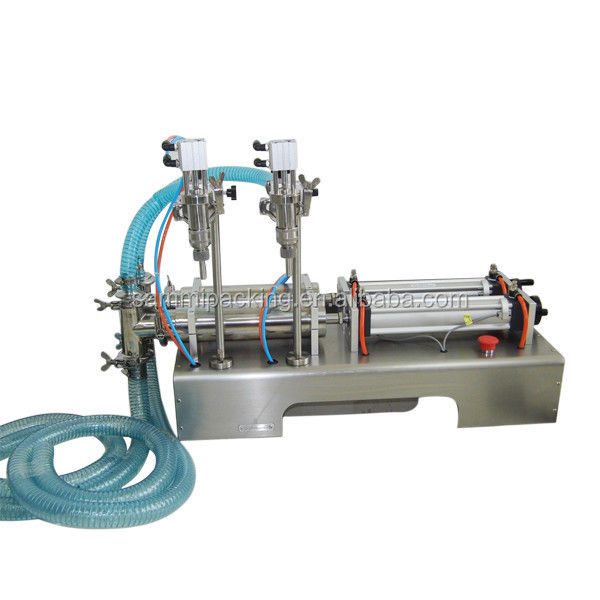 Machine de remplissage de lait à piston pneumatique à deux têtes de haute qualité, détergent liquide, shampooing, remplisseur de gel douche (500-5000ml)