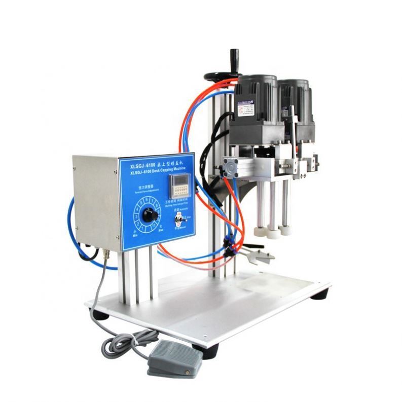 Appareil de fermeture de bouchon de pulvérisation, machine de fermeture de bouteille semi-automatique pour shampooing, gels de douche