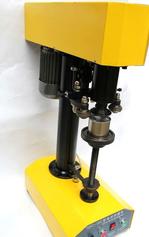 Machine de scellage de bouteilles pour animaux de compagnie Tdfj-160 avec garantie à 100 % / Sertisseuse de boîtes / Sertisseuse de boîtes pour boîtes en fer blanc