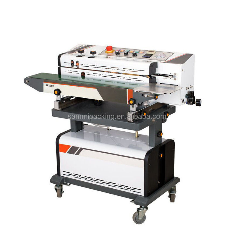 Machine de scellage sous vide continu automatique LF1080, vente directe d'usine, avec remplissage de gaz azote et scellage par chasse