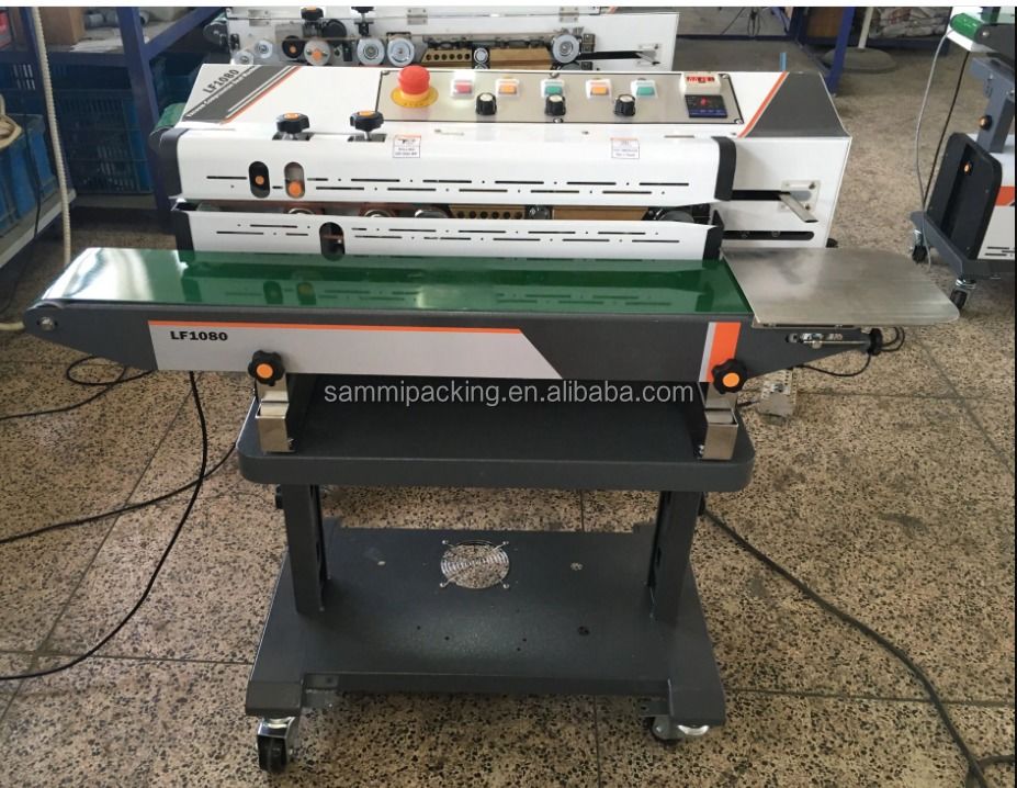 Machine de scellage sous vide continu automatique LF1080, vente directe d'usine, avec remplissage de gaz azote et scellage par chasse