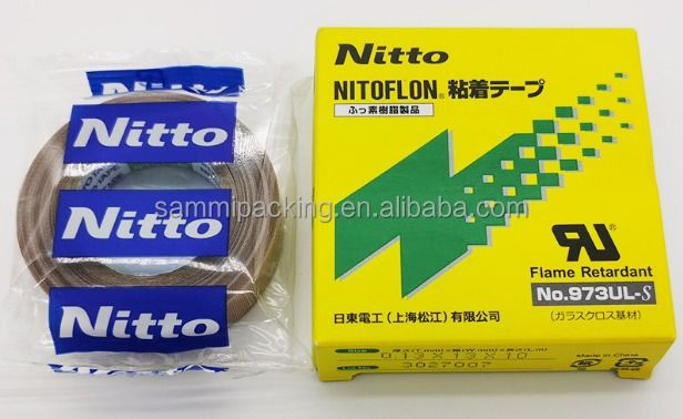 NITTO PTFE 973UL 13mm19mm Ruban d'étanchéité en téflon silicone haute température résistant à la chaleur