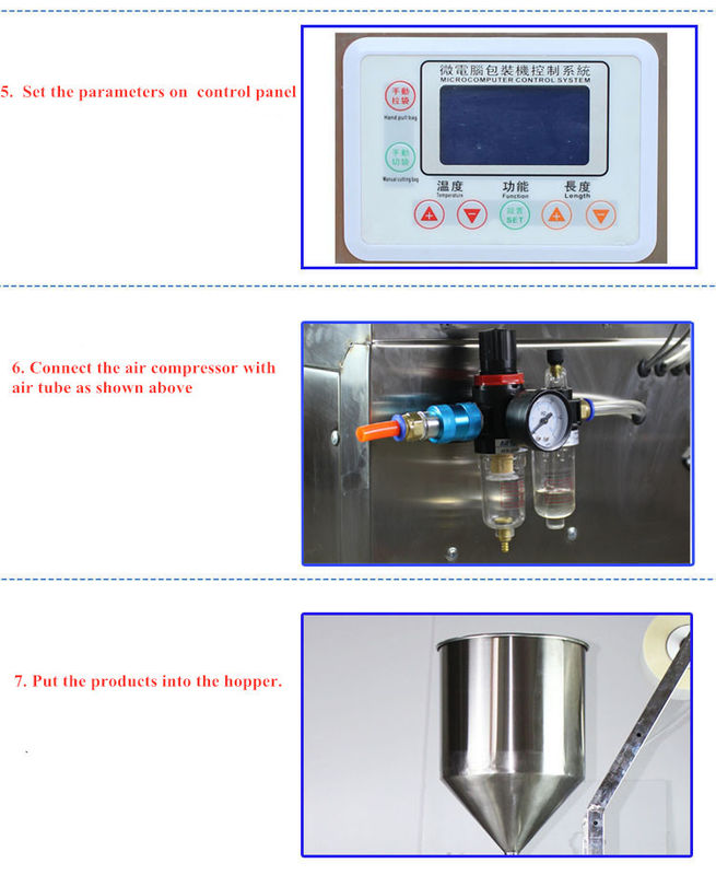 10-100 ml de sauce automatique, de pâte, de ketchup, de miel, de yogourt, de shampooing, de petit sac liquide, machine à emballer avec mélange